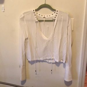 Free people cropped blouse